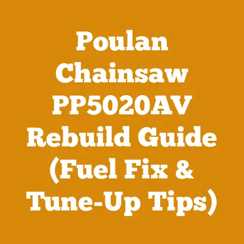 Poulan Chainsaw PP5020AV Rebuild Guide (Fuel Fix & Tune-Up Tips)