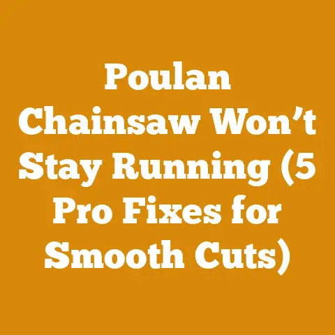 Poulan Chainsaw Won’t Stay Running (5 Pro Fixes for Smooth Cuts)