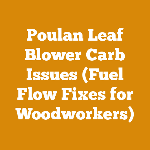 Poulan Leaf Blower Carb Issues (Fuel Flow Fixes for Woodworkers)