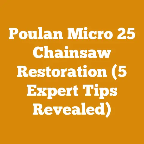 Poulan Micro 25 Chainsaw Restoration (5 Expert Tips Revealed)