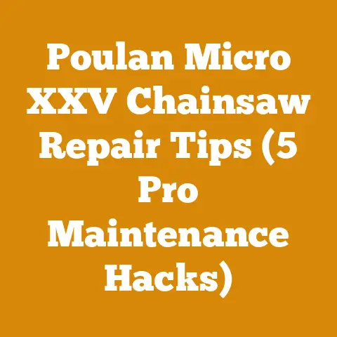 Poulan Micro XXV Chainsaw Repair Tips (5 Pro Maintenance Hacks)