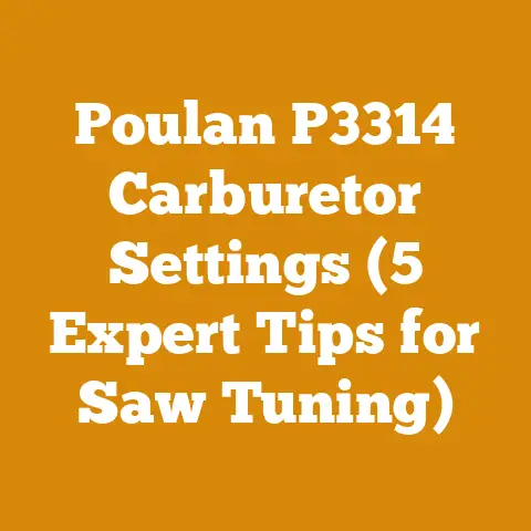 Poulan P3314 Carburetor Settings (5 Expert Tips for Saw Tuning)