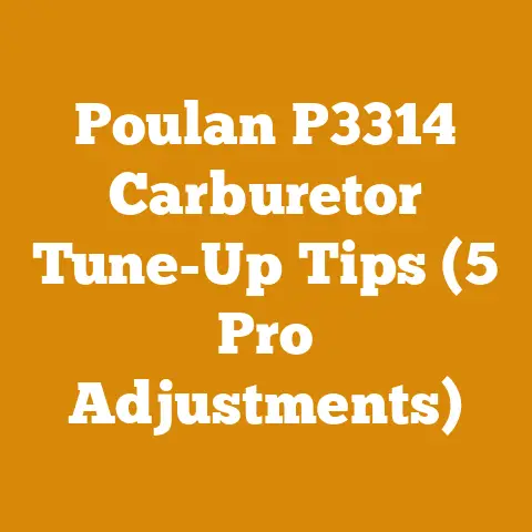 Poulan P3314 Carburetor Tune-Up Tips (5 Pro Adjustments)