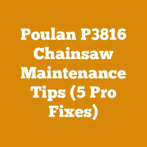 Poulan P3816 Chainsaw Maintenance Tips (5 Pro Fixes)
