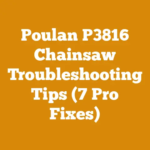 Poulan P3816 Chainsaw Troubleshooting Tips (7 Pro Fixes)