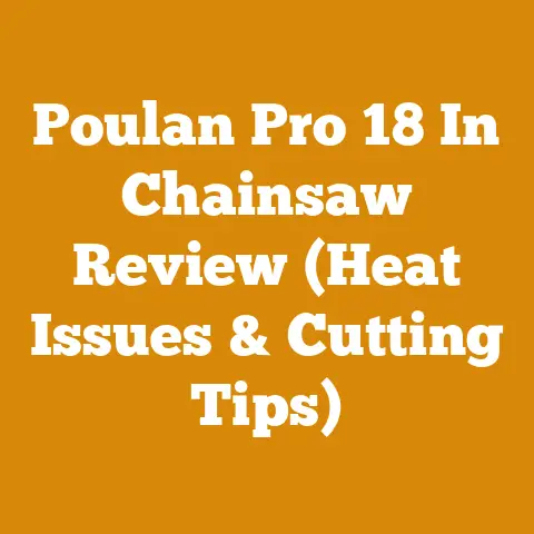 Poulan Pro 18 In Chainsaw Review (Heat Issues & Cutting Tips)