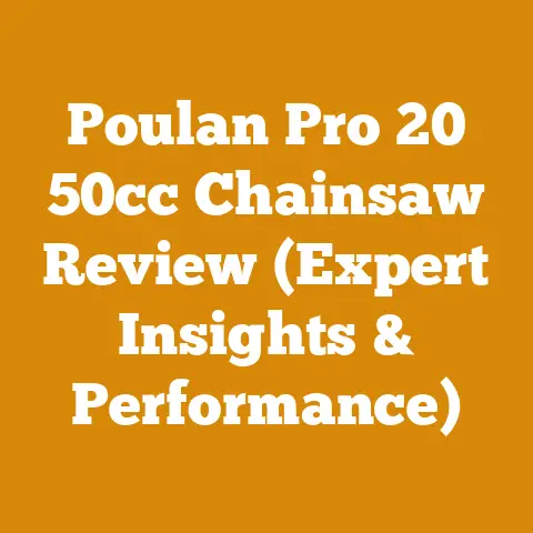 Poulan Pro 20 50cc Chainsaw Review (Expert Insights & Performance)