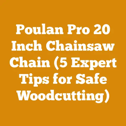 Poulan Pro 20 Inch Chainsaw Chain (5 Expert Tips for Safe Woodcutting)