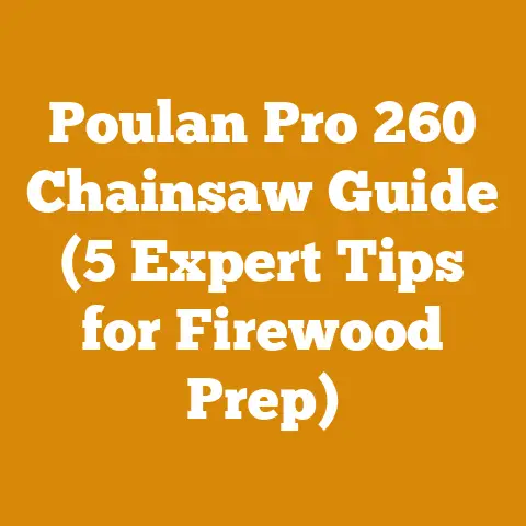 Poulan Pro 260 Chainsaw Guide (5 Expert Tips for Firewood Prep)