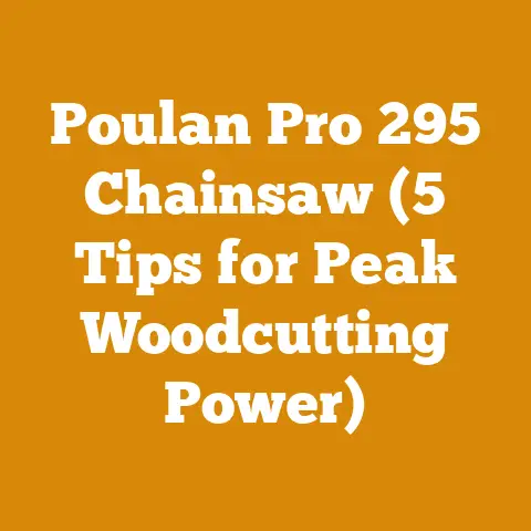 Poulan Pro 295 Chainsaw (5 Tips for Peak Woodcutting Power)