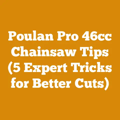 Poulan Pro 46cc Chainsaw Tips (5 Expert Tricks for Better Cuts)