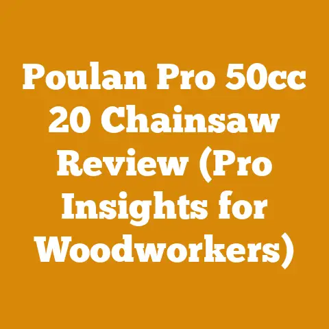 Poulan Pro 50cc 20 Chainsaw Review (Pro Insights for Woodworkers)