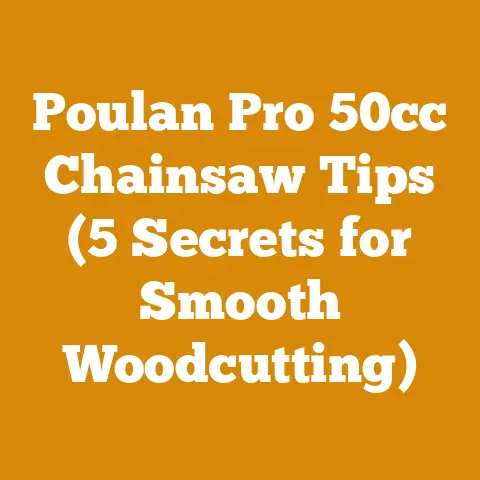 Poulan Pro 50cc Chainsaw Tips (5 Secrets for Smooth Woodcutting)