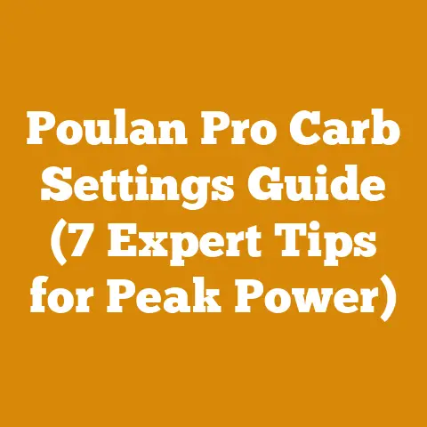 Poulan Pro Carb Settings Guide (7 Expert Tips for Peak Power)