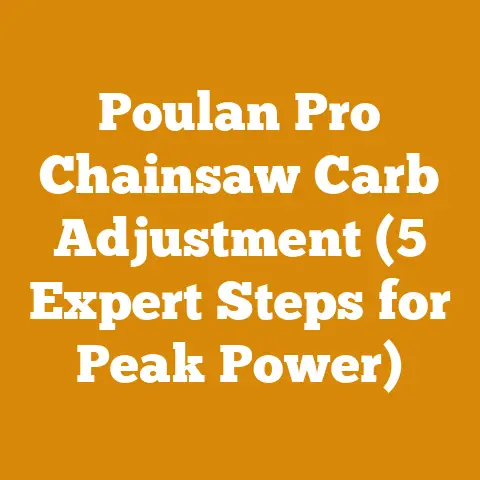 Poulan Pro Chainsaw Carb Adjustment (5 Expert Steps for Peak Power)