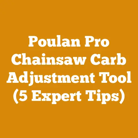 Poulan Pro Chainsaw Carb Adjustment Tool (5 Expert Tips)