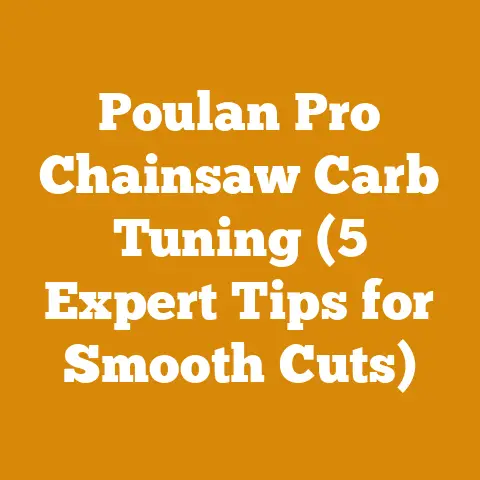 Poulan Pro Chainsaw Carb Tuning (5 Expert Tips for Smooth Cuts)