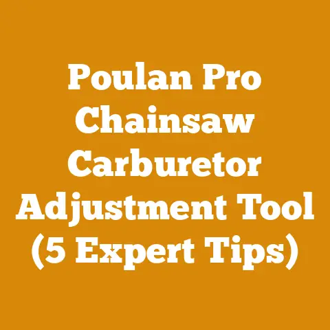 Poulan Pro Chainsaw Carburetor Adjustment Tool (5 Expert Tips)