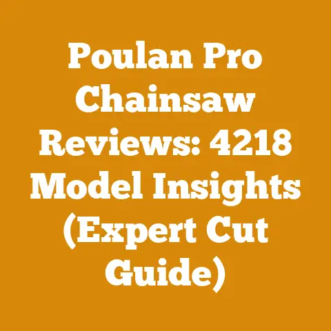 Poulan Pro Chainsaw Reviews: 4218 Model Insights (Expert Cut Guide)