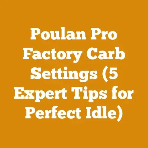 Poulan Pro Factory Carb Settings (5 Expert Tips for Perfect Idle)