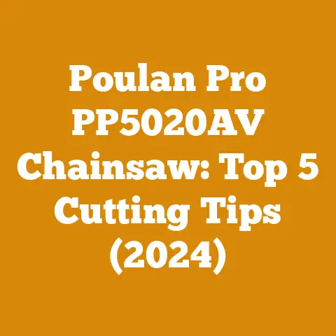 Poulan Pro PP5020AV Chainsaw: Top 5 Cutting Tips (2024)