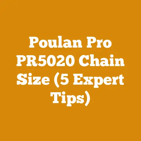 Poulan Pro PR5020 Chain Size (5 Expert Tips)