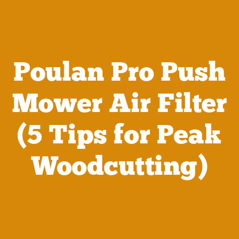 Poulan Pro Push Mower Air Filter (5 Tips for Peak Woodcutting)