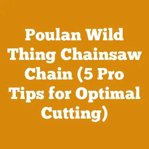 Poulan Wild Thing Chainsaw Chain (5 Pro Tips for Optimal Cutting)