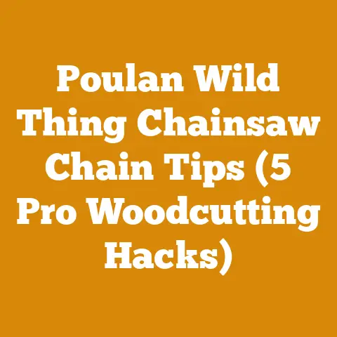 Poulan Wild Thing Chainsaw Chain Tips (5 Pro Woodcutting Hacks)