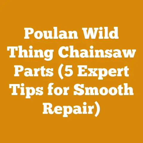 Poulan Wild Thing Chainsaw Parts (5 Expert Tips for Smooth Repair)