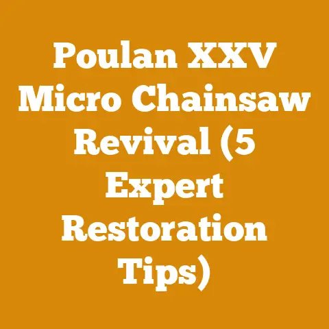 Poulan XXV Micro Chainsaw Revival (5 Expert Restoration Tips)