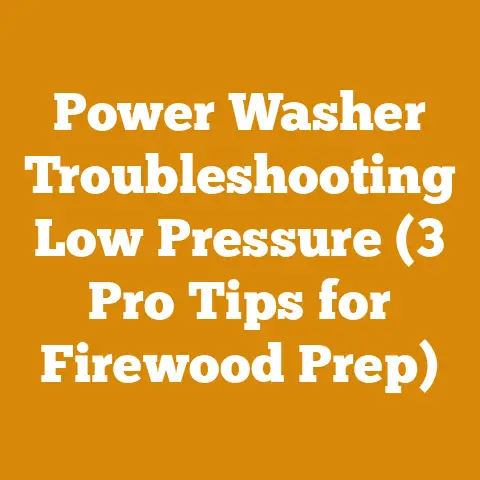 Power Washer Troubleshooting Low Pressure (3 Pro Tips for Firewood Prep)