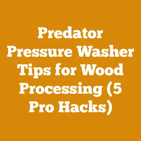 Predator Pressure Washer Tips for Wood Processing (5 Pro Hacks)