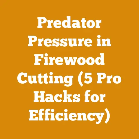Predator Pressure in Firewood Cutting (5 Pro Hacks for Efficiency)