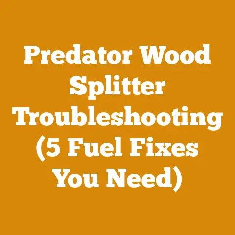 Predator Wood Splitter Troubleshooting (5 Fuel Fixes You Need)