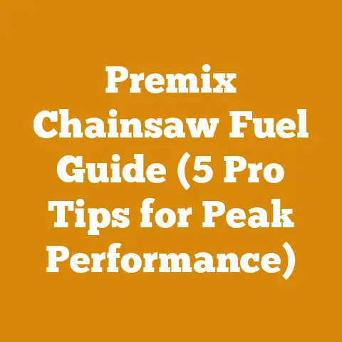 Premix Chainsaw Fuel Guide (5 Pro Tips for Peak Performance)