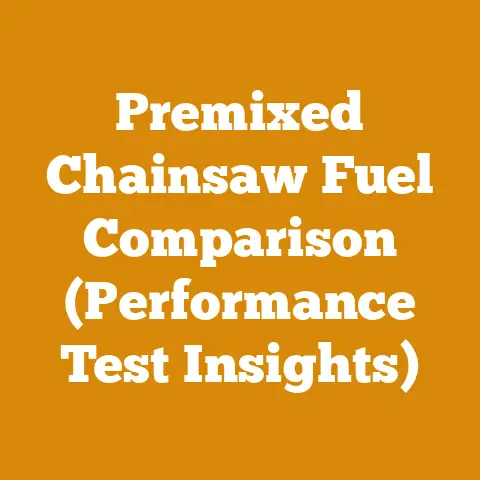 Premixed Chainsaw Fuel Comparison (Performance Test Insights)