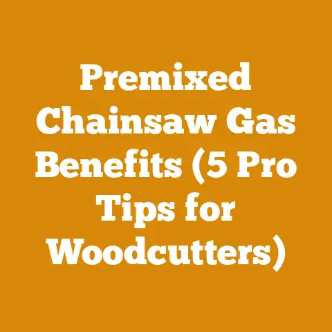 Premixed Chainsaw Gas Benefits (5 Pro Tips for Woodcutters)
