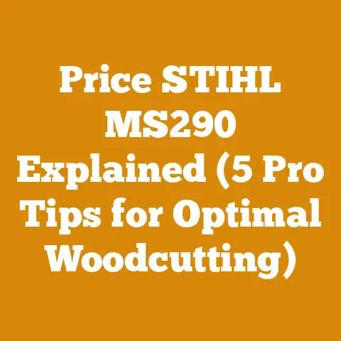 Price STIHL MS290 Explained (5 Pro Tips for Optimal Woodcutting)