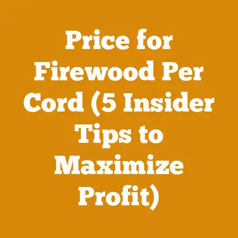 Price for Firewood Per Cord (5 Insider Tips to Maximize Profit)
