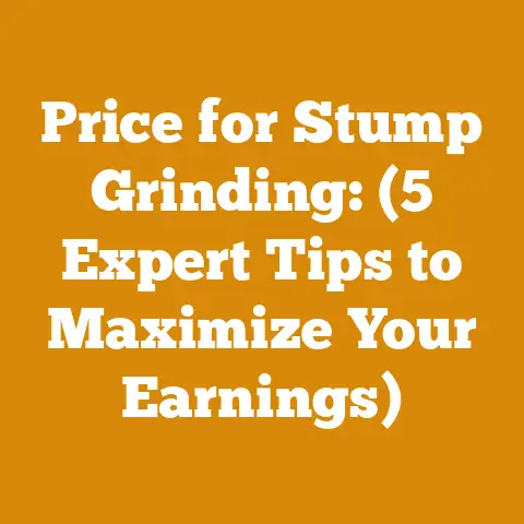 Price for Stump Grinding: (5 Expert Tips to Maximize Your Earnings)