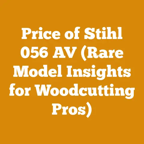 Price of Stihl 056 AV (Rare Model Insights for Woodcutting Pros)