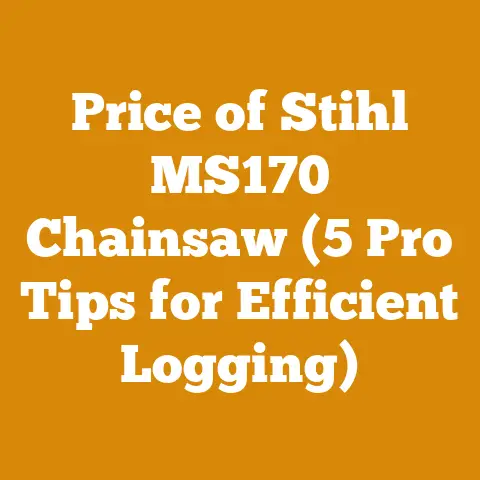 Price of Stihl MS170 Chainsaw (5 Pro Tips for Efficient Logging)