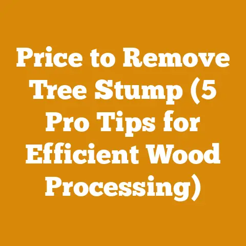 Price to Remove Tree Stump (5 Pro Tips for Efficient Wood Processing)