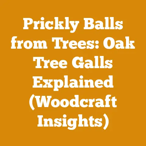 Prickly Balls from Trees: Oak Tree Galls Explained (Woodcraft Insights)
