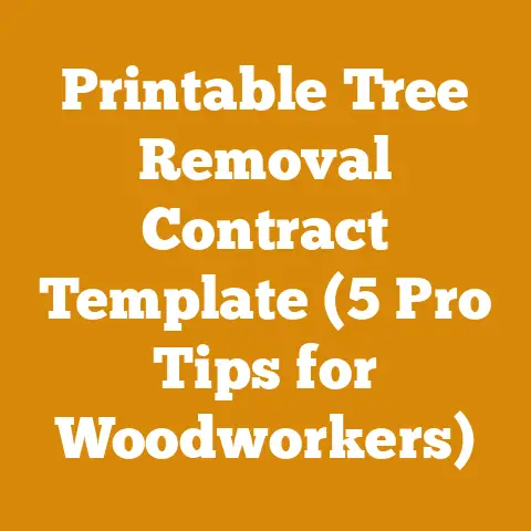 Printable Tree Removal Contract Template (5 Pro Tips for Woodworkers)