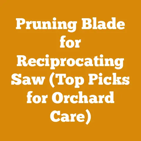 Pruning Blade for Reciprocating Saw (Top Picks for Orchard Care)