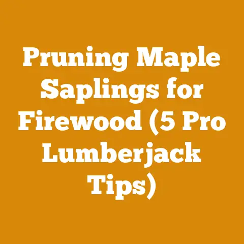 Pruning Maple Saplings for Firewood (5 Pro Lumberjack Tips)
