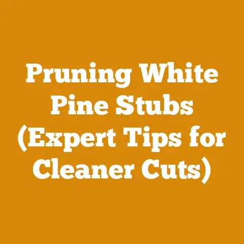 Pruning White Pine Stubs (Expert Tips for Cleaner Cuts)