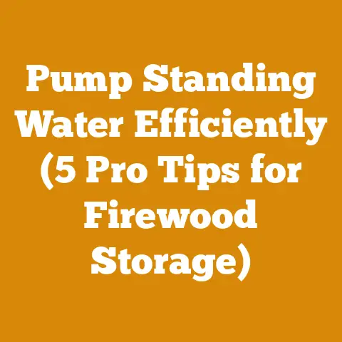 Pump Standing Water Efficiently (5 Pro Tips for Firewood Storage)